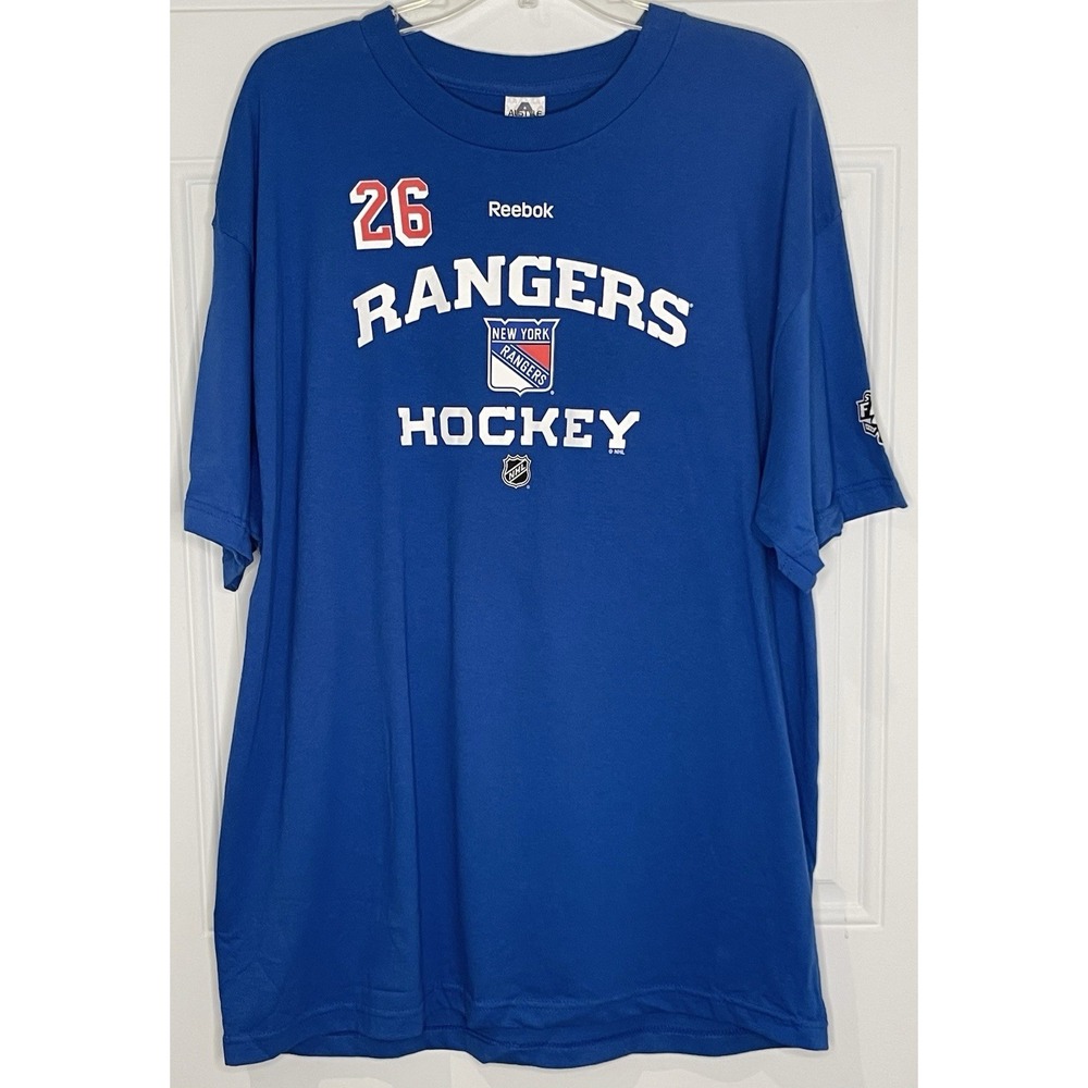 NWT Reebok Men's XL St Louis #26 New York Rangers T-Shirt 2014 Stanley Cup Final